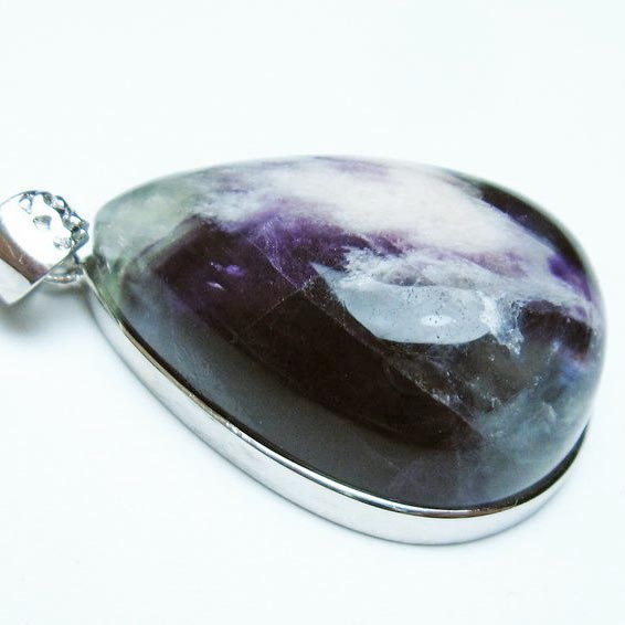 エンジェルフェザー フローライト ペンダント fluorite pendant 蛍石 ほたる石 ペンダントトップ 一点物 送料無料 112-12003