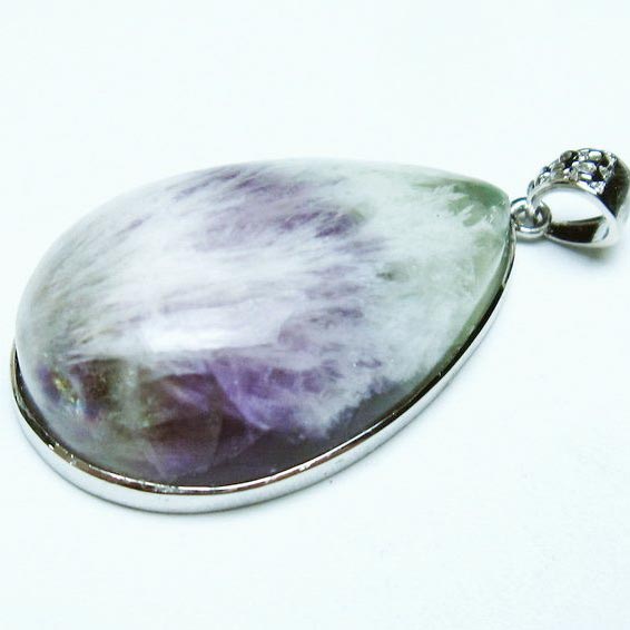 エンジェルフェザー フローライト ペンダント fluorite pendant 蛍石 ほたる石 ペンダントトップ 一点物 送料無料 112-12011