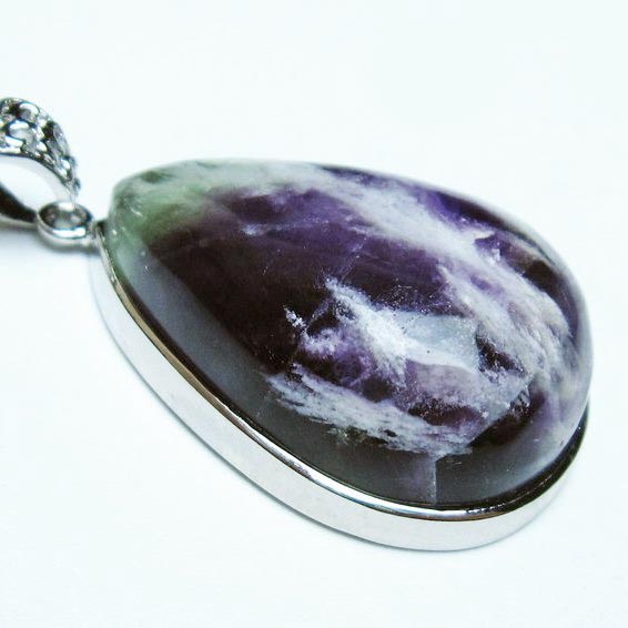 エンジェルフェザー フローライト ペンダント fluorite pendant 蛍石 ほたる石 ペンダントトップ 一点物 送料無料 112-12018