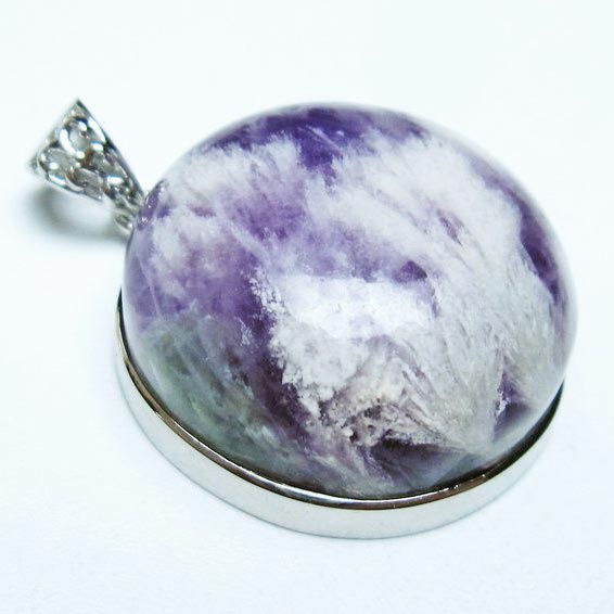 エンジェルフェザー フローライト ペンダント fluorite pendant 蛍石 ほたる石 ペンダントトップ 一点物 送料無料 112-12057