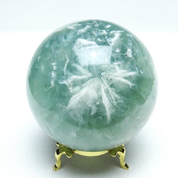 エンジェルフェザー フローライト 丸玉 72mm 台座付属 スフィア fluorite 螢石 蛍石 ほたる石 一点物 送料無料 151-7237