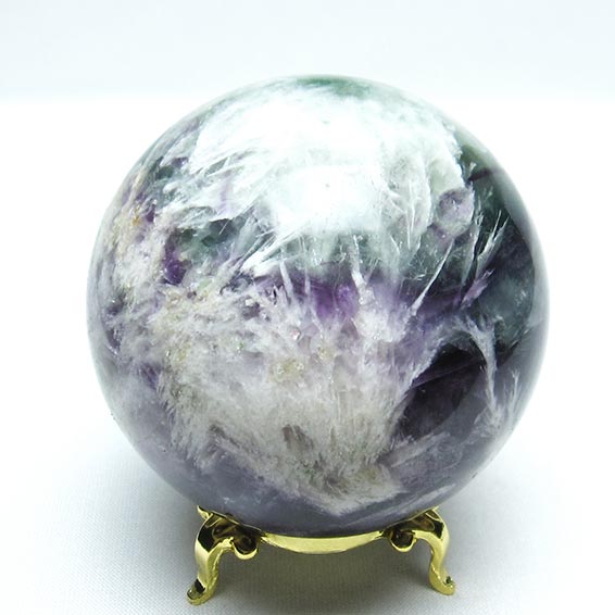 エンジェルフェザー フローライト 丸玉 70mm 台座付属 スフィア fluorite 螢石 蛍石 ほたる石 一点物 送料無料 151-7248 10,703円