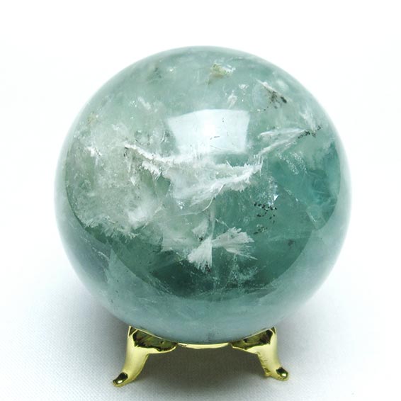 エンジェルフェザー フローライト 丸玉 55mm 台座付属 スフィア fluorite 螢石 蛍石 ほたる石 一点物 送料無料 151-7278｜天然石・パワーストーンの東昇