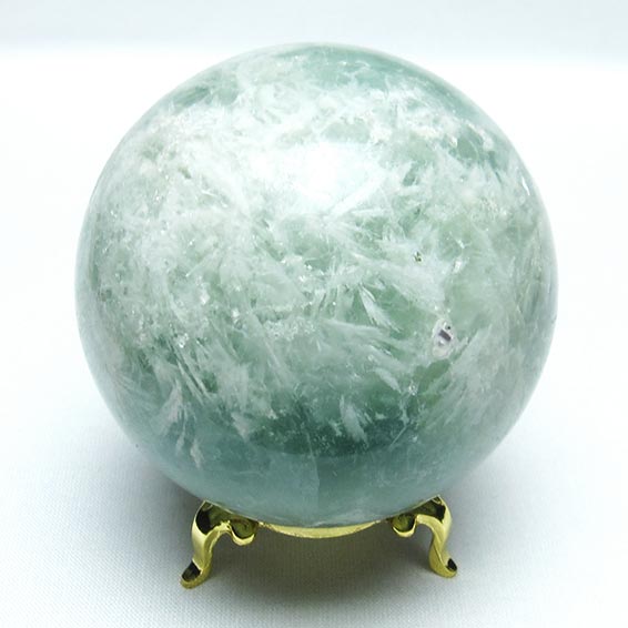 エンジェルフェザー フローライト 丸玉 72mm 台座付属 蛍石 fluorite スフィア ほたる石 球体 玉 一点物 送料無料 151-7316