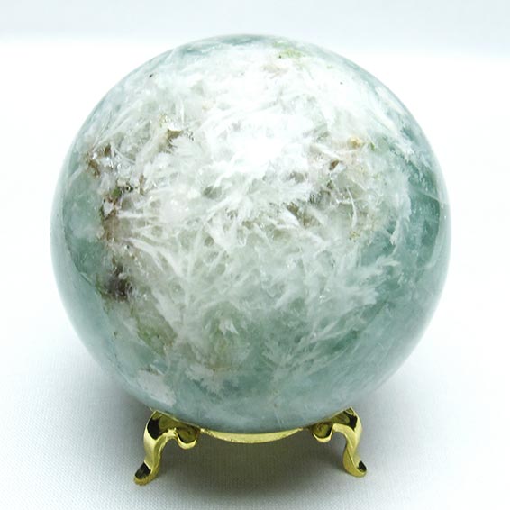 エンジェルフェザー フローライト 丸玉 70mm 台座付属 蛍石 fluorite スフィア ほたる石 球体 玉 一点物 送料無料 151-7318