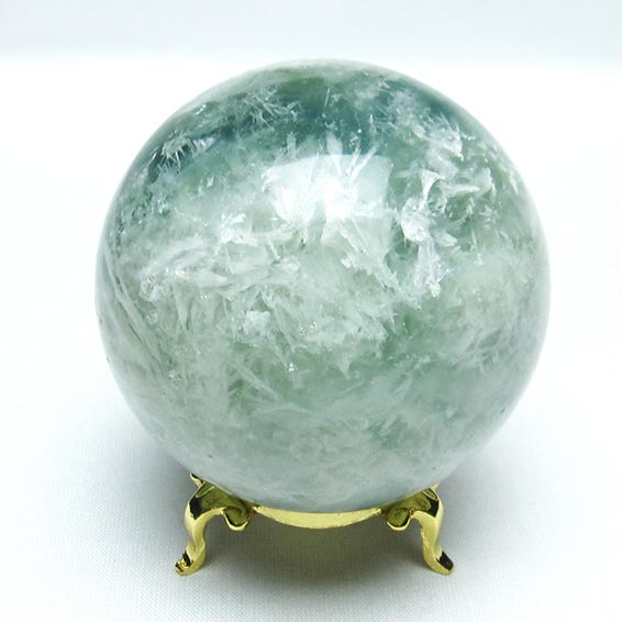エンジェルフェザー フローライト 丸玉 67mm 台座付属 スフィア fluorite 螢石 蛍石 ほたる石 一点物 送料無料 151-7323