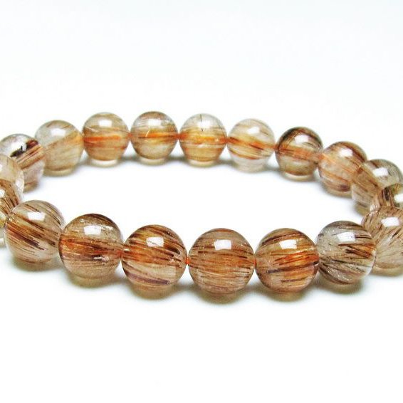 楽天市場】ルチルクォーツ ブレスレット 11mm ルチル キャッツアイ