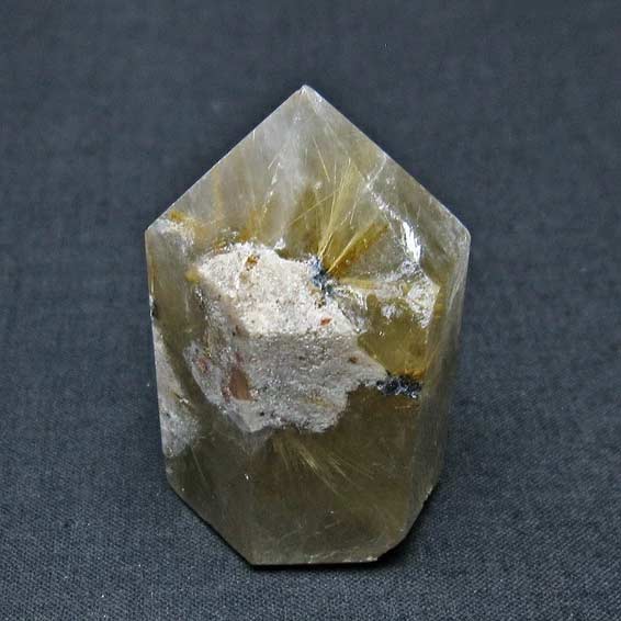 楽天市場】ルチルクォーツ ポイント タイチンルチル 六角柱 ルチレイ