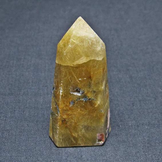 楽天市場】ルチルクォーツ ポイント タイチンルチル 六角柱 ルチレイ