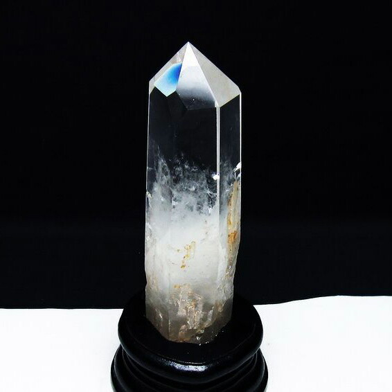 楽天市場】水晶 六角柱 水晶 ポイント 台座付属 天然水晶 浄化 置物