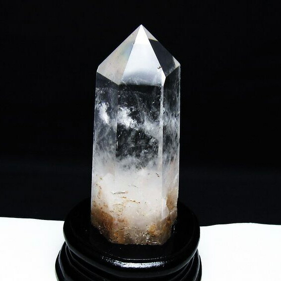 楽天市場】水晶 六角柱 水晶 ポイント 虹入り 台座付属 天然水晶 浄化