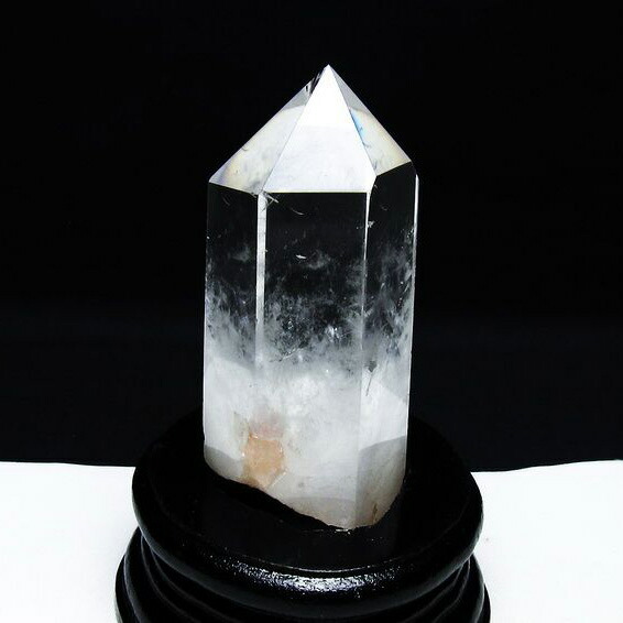 楽天市場】水晶 六角柱 水晶 ポイント 台座付属 天然水晶 浄化 置物