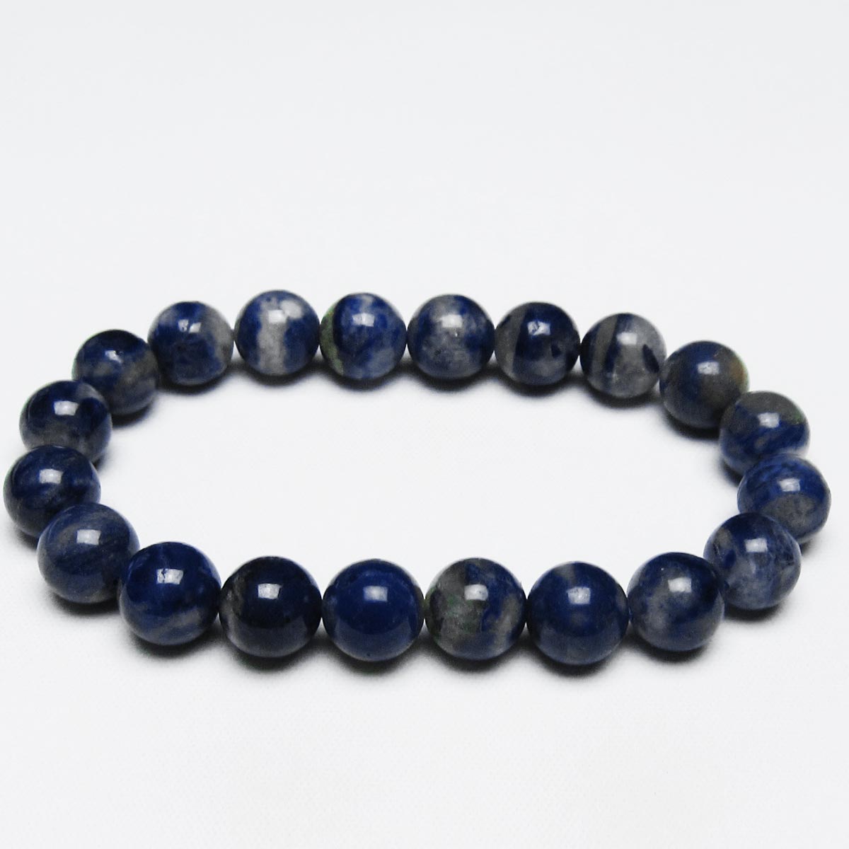 デュモルチェライトインクォーツ ブレスレット 10mm ブレス bracelet パワーストーン 天然石 一点物 送料無料 111-41091