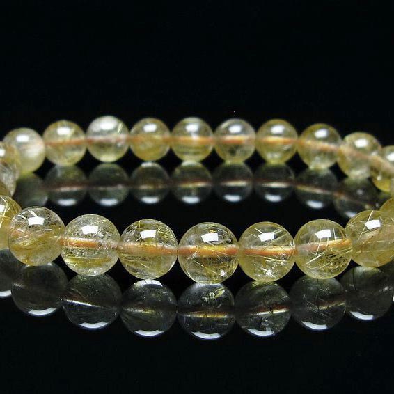 プレミアム jí(ジン)タイチンルチルクォーツ 8mm～8.5mm玉