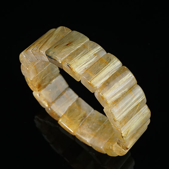 タイチンルチルクォーツ バングル ルチルクォーツ bangle ルチレイテッドクォーツ 一点物 送料無料 111-42314