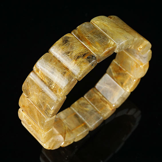 タイチンルチルクォーツ バングル ルチルクォーツ bangle ルチレイテッドクォーツ 一点物 送料無料 111-42329