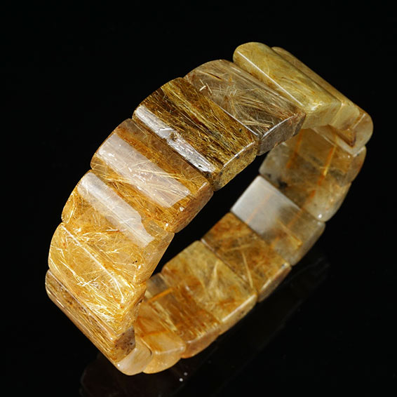 タイチンルチルクォーツ バングル ルチルクォーツ bangle ルチレイテッドクォーツ 一点物 送料無料 111-42353