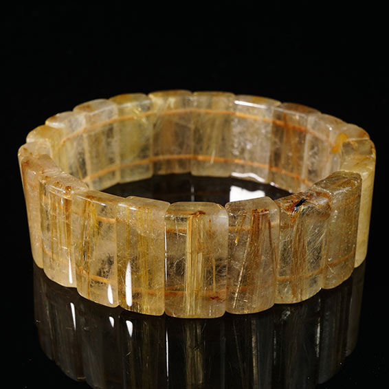 楽天市場】タイチンルチル バングル rutilelated quartz bangle