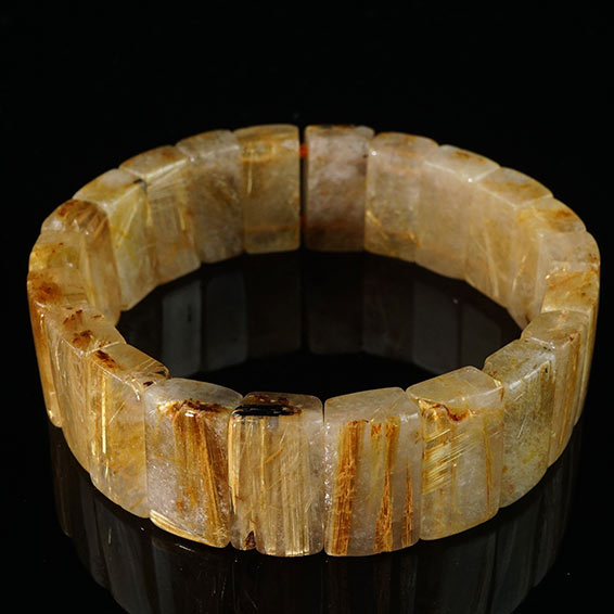 タイチンルチルクォーツ バングル ルチルクォーツ bangle ルチレイテッドクォーツ 一点物 送料無料 111-42369