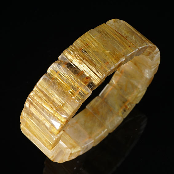 タイチンルチルクォーツ バングル ルチルクォーツ bangle ルチレイテッドクォーツ 一点物 送料無料 111-42412