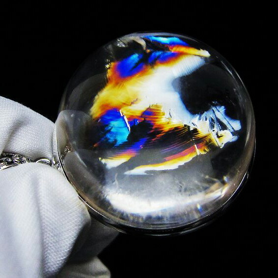 アイリスクォーツ 水晶 ペンダント 虹入り ペンダントトップ iris pendant 一点物 送料無料 112-12412