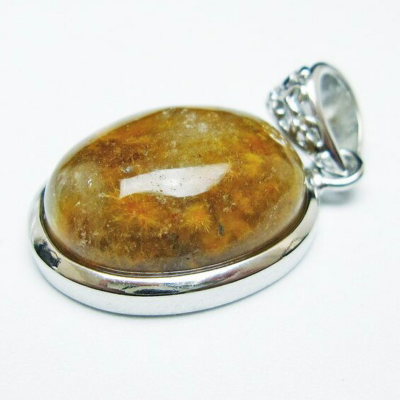 タイチンルチルクォーツ ペンダント フラワータイチン ルチルクォーツ ペンダントトップ pendant ルチレイテッドクォーツ 一点物 送料無料 112-12512