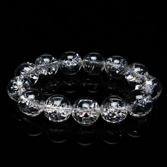 アイリスクォーツ 水晶 ブレスレット 18mm iris bracelet ブレス 一点物 送料無料 111-20244｜天然石・パワーストーンの東昇