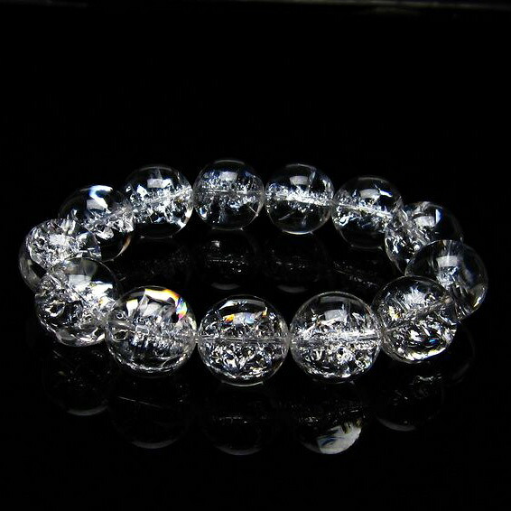 アイリスクォーツ 水晶 ブレスレット 18mm iris bracelet ブレス 一点物 送料無料 111-20247｜天然石・パワーストーンの東昇