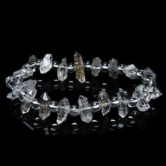 オイルインクォーツ ブレスレット 石油入り水晶 ブレス bracelet 一点物 送料無料 111-27148