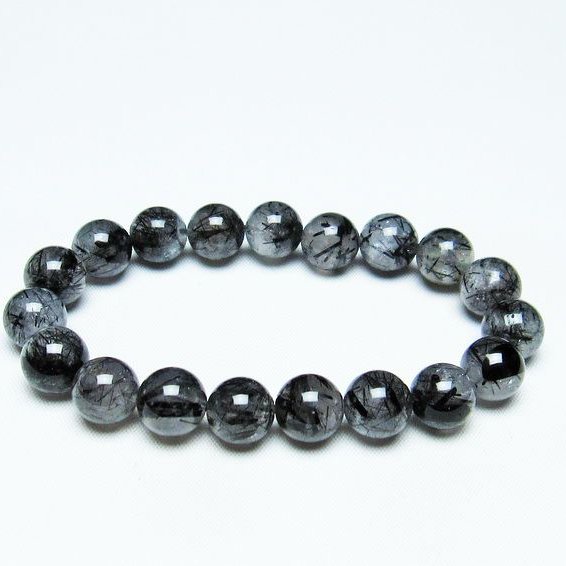 楽天市場】ブラックルチルクォーツ ブラックトルマリン ブレスレット