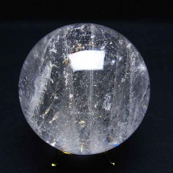 水晶 丸玉 66mm 台座付属 水晶玉 crystal quartz スフィア 球体 玉 浄化用水晶 置物 インテリア すいしょう 風水 送料無料 151-7145