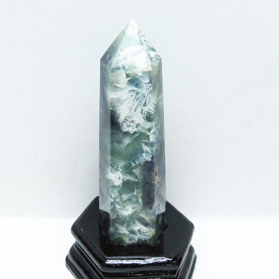エンジェルフェザー フローライト 六角柱 蛍石 ポイント ほたる石 fluorite 台座付属 一点物 送料無料 152-3342 9,198円