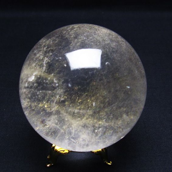 水晶 丸玉 62mm 台座付属 水晶玉 crystal quartz スフィア 球体 玉 浄化用水晶 置物 インテリア すいしょう 風水 送料無料 151-7189