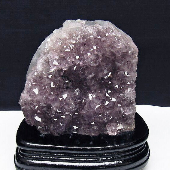 アメジスト クラスター ウルグアイ産 フラワーアメジスト 原石 天然石 アメシスト amethyst パワーストーン 浄化 風水 玄関 台座付属 一点物 送料無料 182-7112