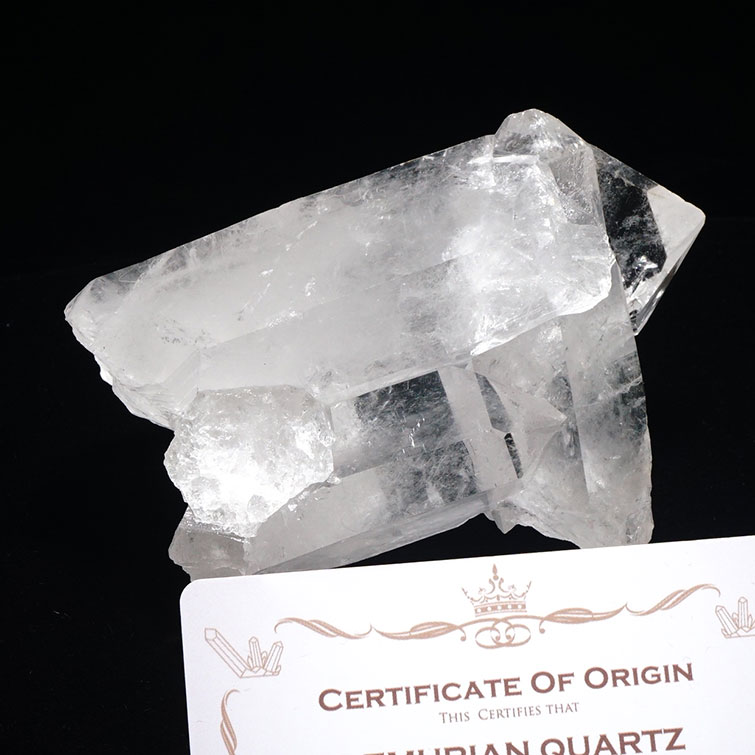 水晶 クラスター ブラジル ミナスジェライス州 コリント産 証明書付属 レムリアンシード クリスタル 浄化 天然水晶 すいしょう 一点物 送料無料 282-216