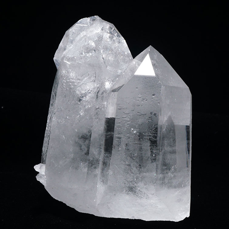 水晶 クラスター 虹入り アーカンソー産 水晶 原石 浄化用水晶 インテリア 風水 高透明 すいしょう 一点物 送料無料 282-305