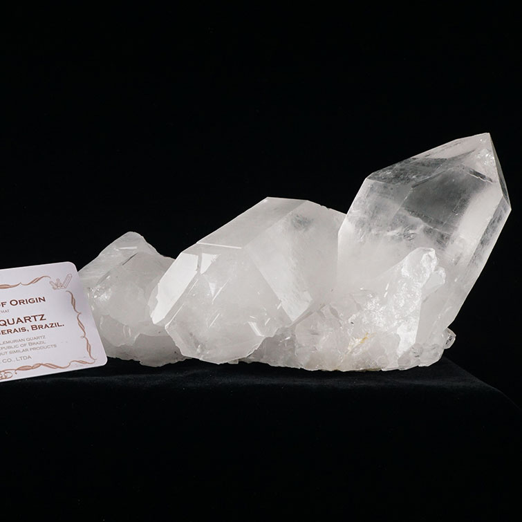 1.7Kg 水晶 クラスター 原石 セルフヒールド ブラジル ミナスジェライス州 コリント産 証明書付属 天然水晶 浄化用 インテリア レムリアンシード クリスタル すいしょう 一点物 送料無料 282-389