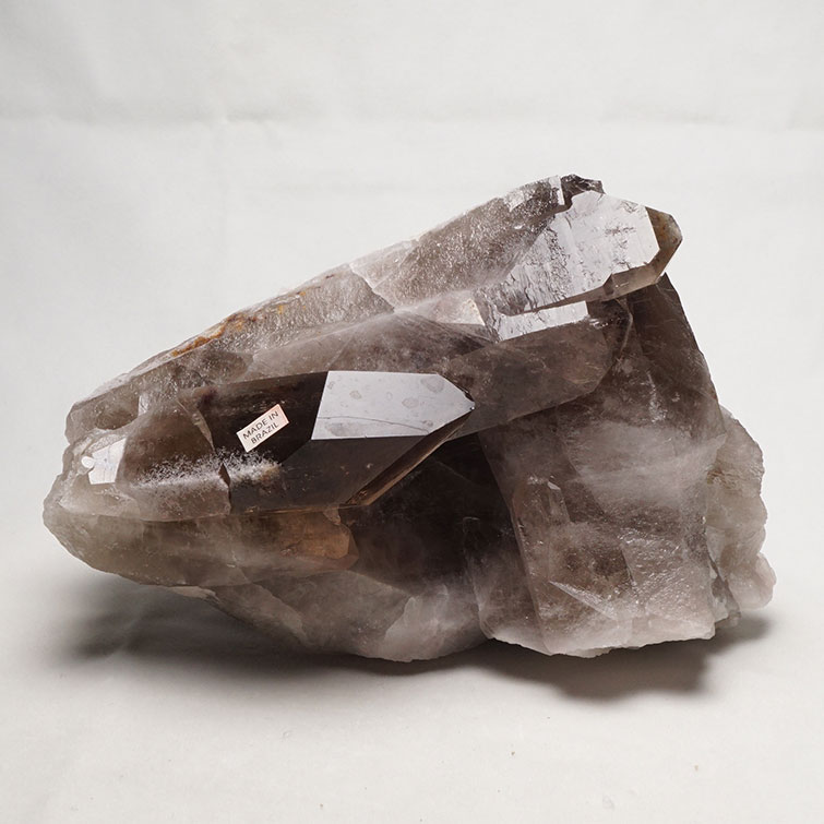 1.4Kg スモーキークォーツ クラスター 原石 ブラジル産 煙水晶 原石 黒水晶 モリオン 一点物 送料無料 282-494