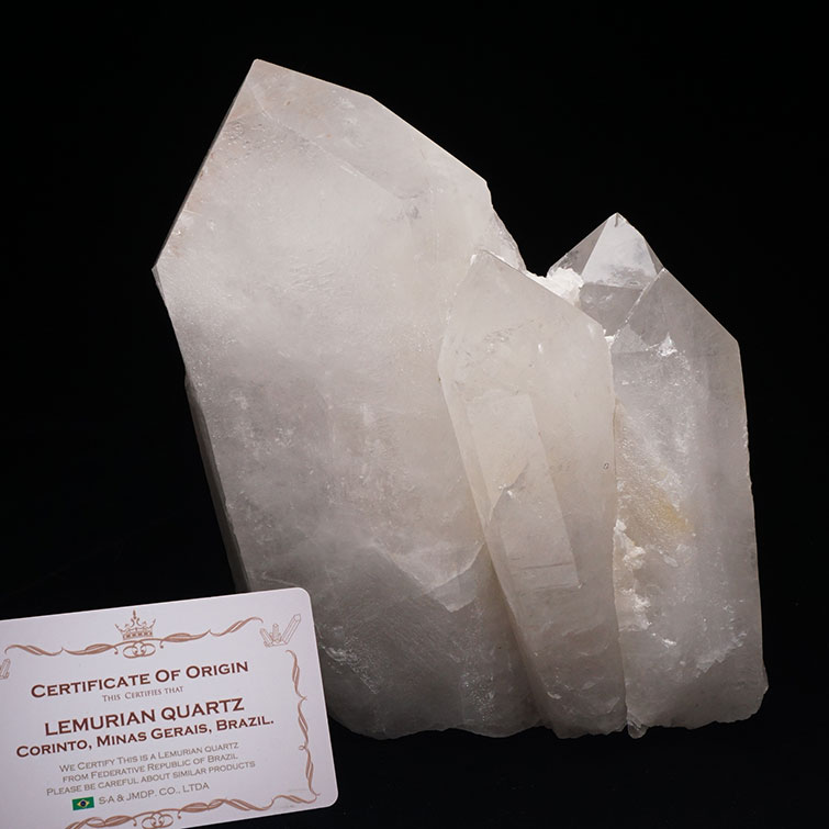 3.1Kg 水晶 クラスター 原石 ブラジル ミナスジェライス州 コリント産 証明書付属 浄化 天然水晶 レムリアンシード クリスタル crystal すいしょう 一点物 送料無料 282-501