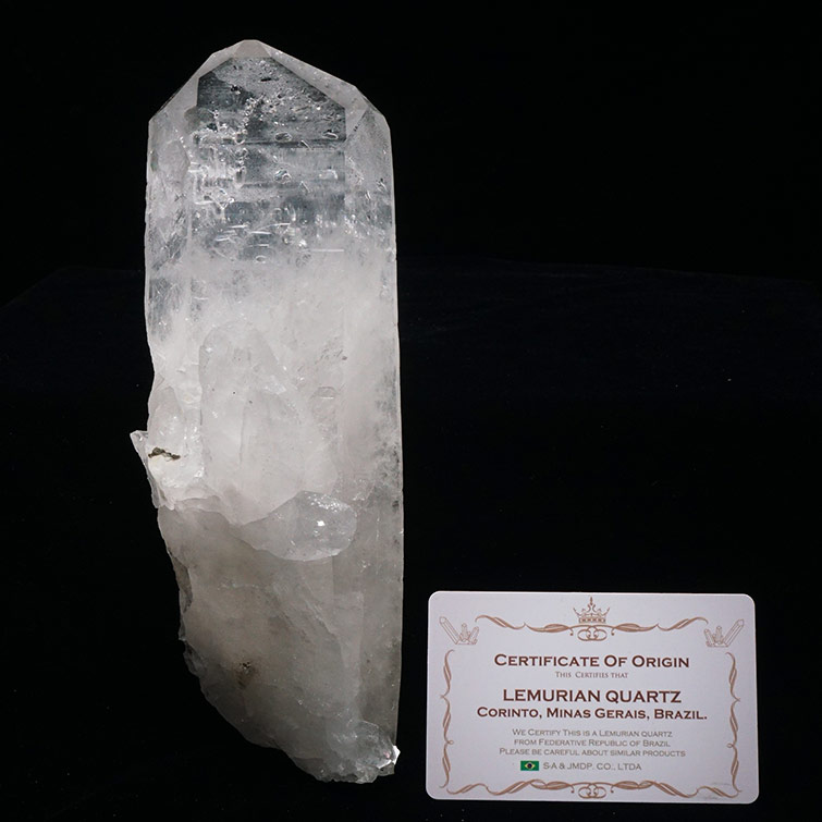 1.2Kg 水晶 クラスター ブラジル ミナスジェライス州 コリント産 証明書付属 レムリアンシード クリスタル 原石 高透明 天然水晶 浄化 すいしょう 一点物 送料無料 282-623