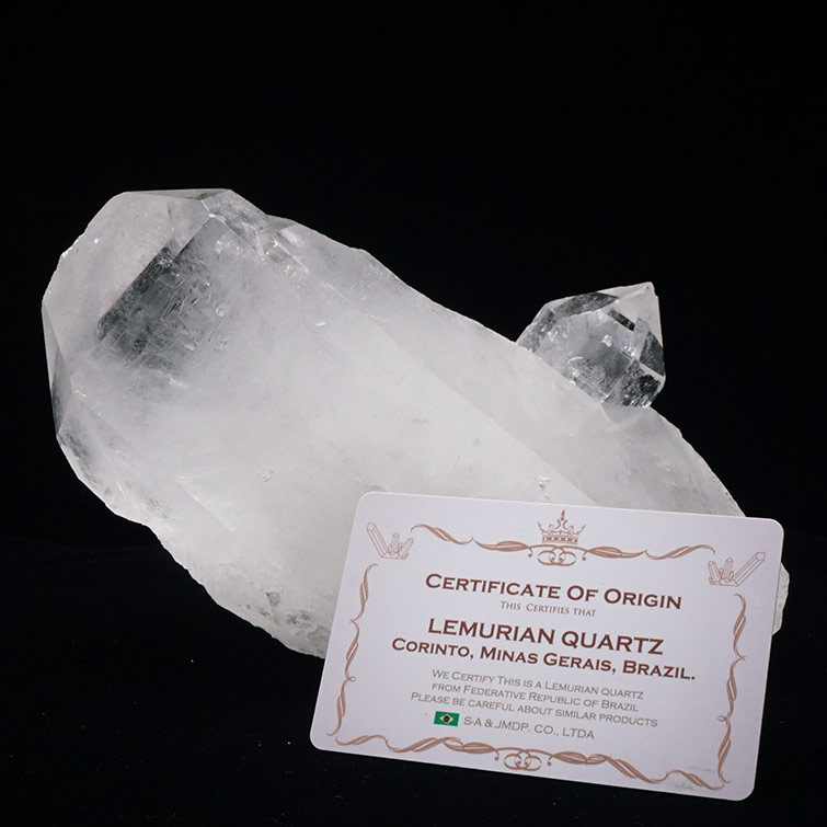 1.3Kg 水晶 クラスター ブラジル ミナスジェライス州 コリント産 証明書付属 レムリアンシード クリスタル 原石 高透明 天然水晶 浄化 すいしょう 一点物 送料無料 282-626｜天然石・パワーストーンの東昇 10,295円