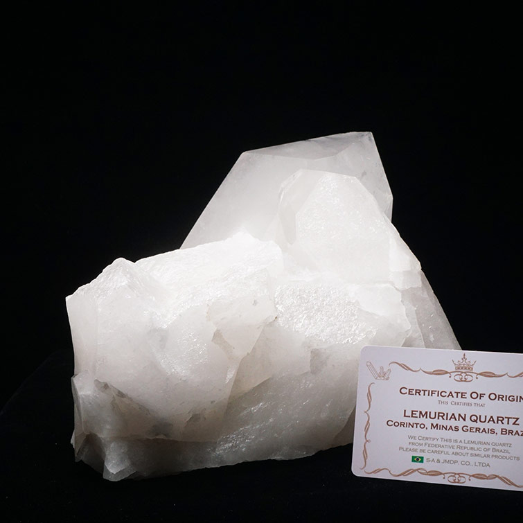 3.8Kg 水晶 クラスター ブラジル ミナスジェライス州 コリント産 証明書付属 レムリアンシード クリスタル 原石 高透明 天然水晶 浄化 すいしょう 一点物 送料無料 292-42