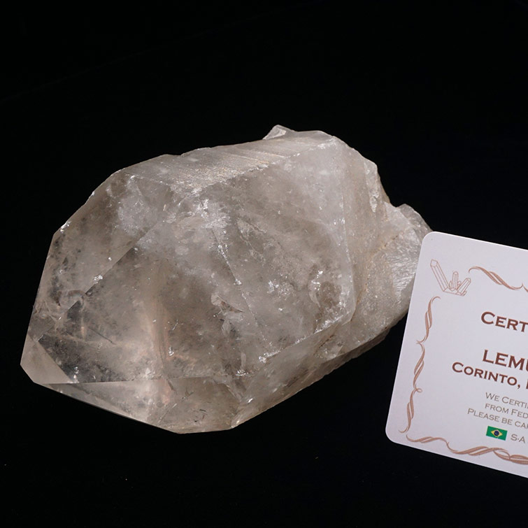 レムリアンシード クリスタル 水晶 原石 スモーキークォーツ 虹入り ブラジル ミナスジェライス州 コリント産 証明書付属 天然水晶 浄化 開運 crystal すいしょう 一点物 送料無料 281-247｜天然石・パワーストーンの東昇 10,295円
