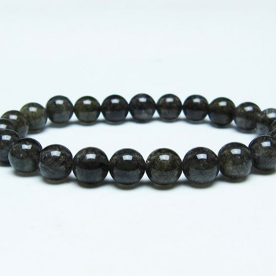 楽天市場】ブラックルチルクォーツ ブラックトルマリン ブレスレット