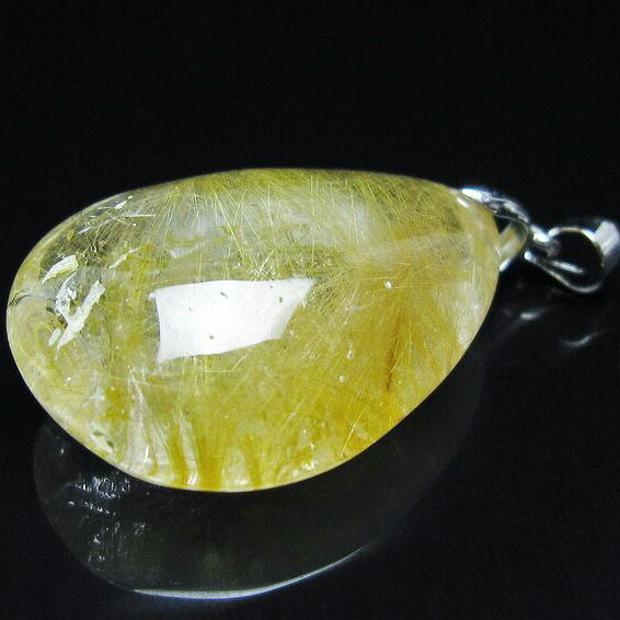 ルチルクォーツ ペンダント ルチレイテッドクォーツ ペンダントトップ pendant 一点物 送料無料 112-13087