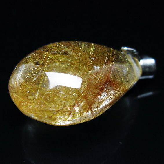 プラチナルチルクォーツ ペンダント ルチレイテッドクォーツ ペンダントトップ pendant 一点物 送料無料 112-13221