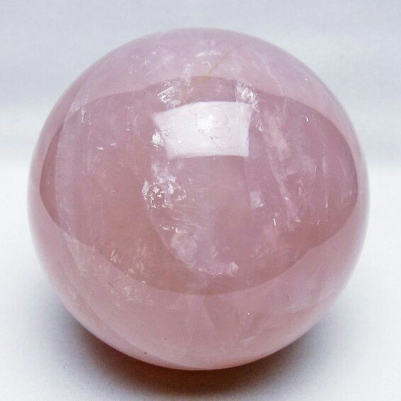 2Kg ローズクォーツ 丸玉 115mm ばら水晶 スフィア 置物 球 玉 rose quartz 一点物 送料無料 151-8305