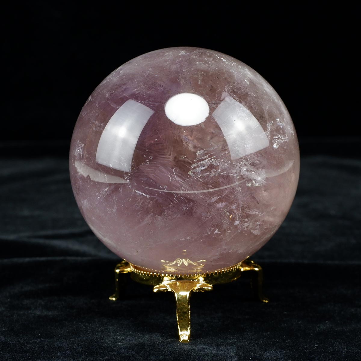 アメジスト 丸玉 86mm amethyst スフィア 球 玉 置物 一点物 送料無料 151-8491