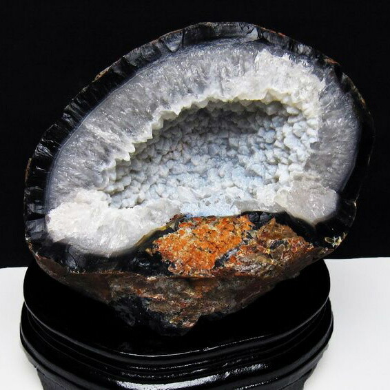 メノウ瑪瑙 鑑賞石 天然石 ジオード 岡山のパワーストーン、風水・開運