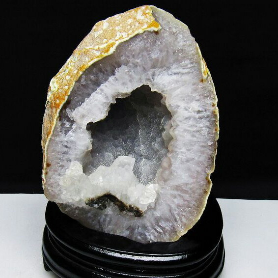 瑪瑙/アゲート/キラキラジオード/天然石/原石/置き物 アゲート(瑪瑙) 原石 ジオード 40g｜天然石 原石 通販キラリ石